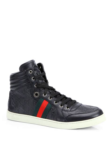 vinted black gucci sneakers|high top Gucci sneakers black.